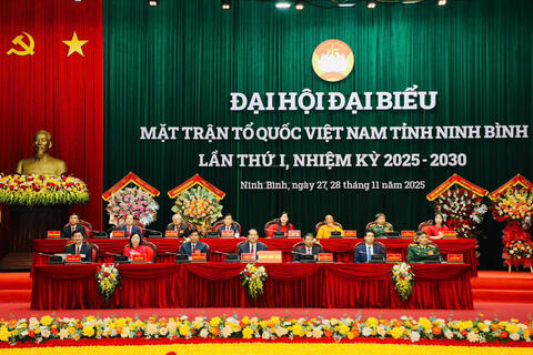 Tổ chức trọng thể Đại hội đại biểu MTTQ Việt Nam tỉnh Ninh Bình lần thứ I, nhiệm kỳ 2025-2030