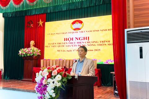 Tuyên truyền thực hiện chương trình mục tiêu quốc gia xây dựng nông thôn mới năm 2025