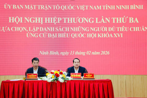 Hội nghị hiệp thương lần thứ ba, lựa chọn, lập danh sách những người đủ tiêu chuẩn ứng cử đại biểu Quốc hội khóa XVI