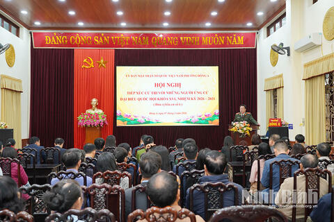 Các ứng cử viên ĐBQH khóa XVI và đại biểu HĐND tỉnh nhiệm kỳ 2026-2031 tiếp xúc cử tri tại các địa phương