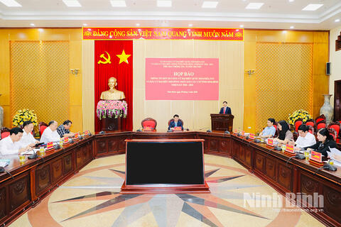 Họp báo thông tin kết quả bầu cử đại biểu Quốc hội khóa XVI và bầu cử đại biểu HĐND các cấp tỉnh Ninh Bình nhiệm kỳ 2026-2031