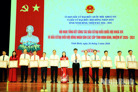 Ninh Bình tổng kết công tác bầu cử đại biểu Quốc hội khóa XVI và bầu cử đại biểu HĐND các cấp nhiệm kỳ 2026-2031