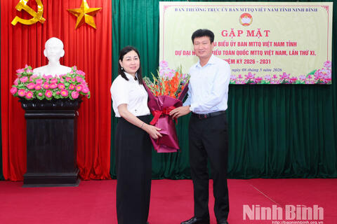 Gặp mặt Đoàn đại biểu tỉnh dự Đại hội đại biểu toàn quốc Mặt trận Tổ quốc Việt Nam lần thứ XI, nhiệm kỳ 2026-2031