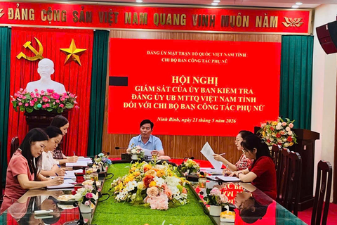 Hội nghị giám sát của Uỷ ban Kiểm tra Đảng uỷ Uỷ ban MTTQ Việt Nam tỉnh đối với Chi bộ Ban Công tác Phụ nữ