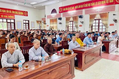 TẬP HUẤN CÔNG TÁC TÍN NGƯỠNG, TÔN GIÁO TẠI XÃ GIA TƯỜNG