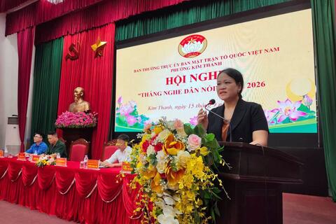 Hội nghị “Tháng nghe dân nói” năm 2026 tại phường Kim Thanh
