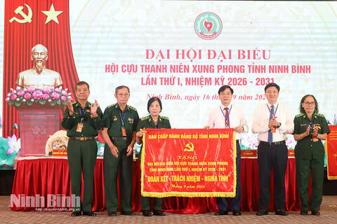Đại hội đại biểu Hội Cựu thanh niên xung phong tỉnh Ninh Bình lần thứ I, nhiệm kỳ 2026-2031