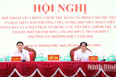 Hội nghị đối thoại giữa lãnh đạo phường Lý Thường Kiệt với các tầng lớp nhân dân
