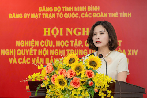 BTV Đảng ủy MTTQ, các đoàn thể tỉnh tổ chức Hội nghị nghiên cứu, học tập, quán triệt Nghị quyết Hội nghị Trung ương 4 khóa XIV và các văn bản triển khai thực hiện của Tỉnh ủy