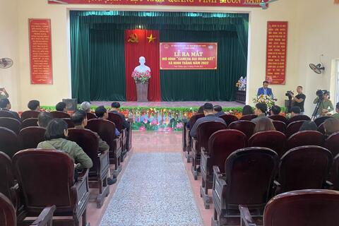 MTTQ xã phối hợp với UBND xã Ninh Thắng, huyện Hoa Lư ra mắt mô hình “Camera Đại đoàn kết”
