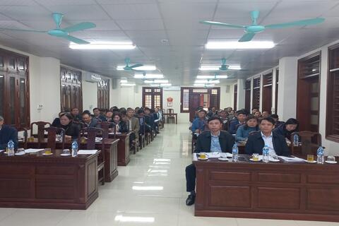 Triển khai kế hoạch lấy ý kiến sự hài lòng của người dân về kết quả xây dựng nông thôn mới huyện Kim Sơn