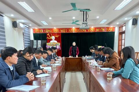 MTTQ Yên Khánh tổ chức Hội nghị giao ban công tác Mặt trận tháng 01 năm 2023