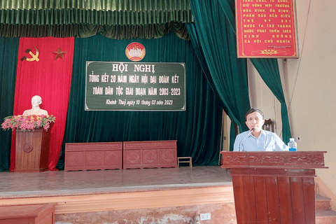 Ủy ban MTTQVN xã Khánh Thủy tổng kết 20 năm Ngày hội Đại đoàn kết toàn dân tộc giai đoạn 2003-2023