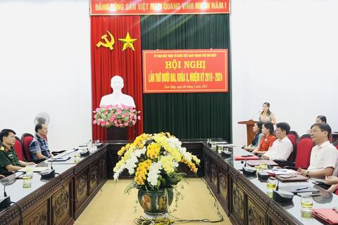 Ủy ban MTTQ Việt Nam thành phố Tam Điệp tổ chức hội nghị hiệp thương kiện toàn công tác cán bộ