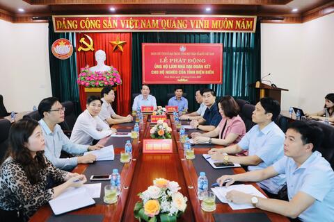Phát động ủng hộ làm nhà đại đoàn kết cho hộ nghèo của tỉnh Điện Biên