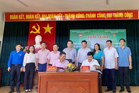 Ký kết chương trình phối hợp giữa Ủy ban MTTQ Việt Nam tỉnh và Chi nhánh Ngân hàng Chính sách xã hội tỉnh