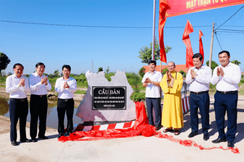 Khánh thành công trình chào mừng Đại hội đại biểu MTTQ Việt Nam tỉnh lần thứ XII