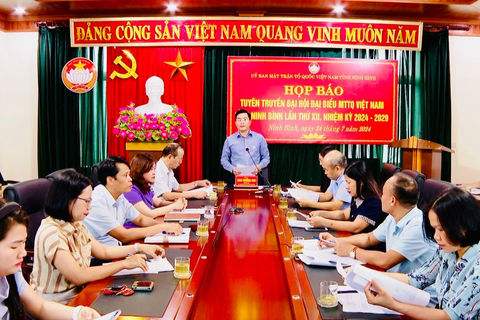 Họp báo tuyên truyền Đại hội đại biểu MTTQ Việt Nam tỉnh Ninh Bình lần thứ XII, nhiệm kỳ 2024-2029