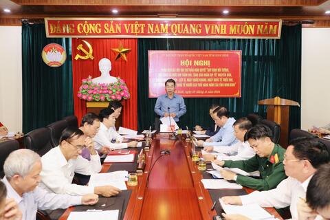 Ủy ban MTTQ Việt Nam tỉnh tổ chức phản biện xã hội vào dự thảo nghị quyết