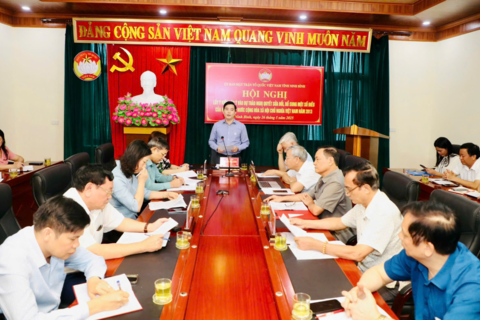 Hội nghị lấy ý kiến góp ý vào dự thảo Nghị quyết sửa đổi, bổ sung một số điều của Hiến pháp nước Cộng hòa XHCN Việt Nam năm 2013