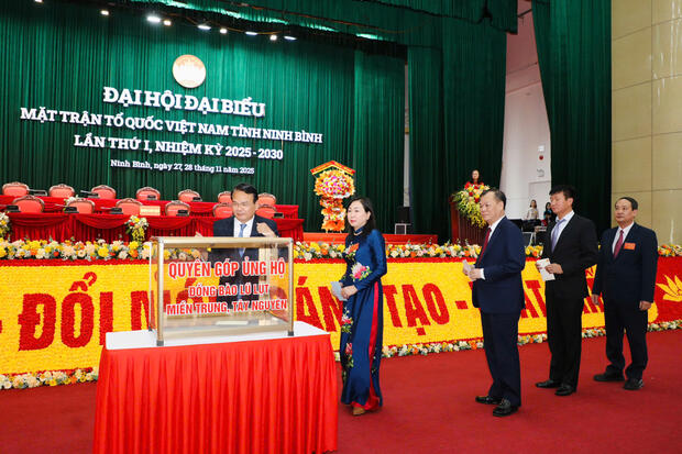 Thông báo kết quả ủng hộ miền Trung, Tây Nguyên bị thiệt hại do thiên tai