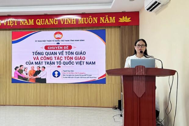 ỦY BAN MTTQ VIỆT NAM TỈNH NINH BÌNH TỔ CHỨC CÁC HỘI NGHỊ TUYÊN TRUYỀN, TẬP HUẤN VỀ CÔNG TÁC TÍN NGƯỠNG, TÔN GIÁO NĂM 2026