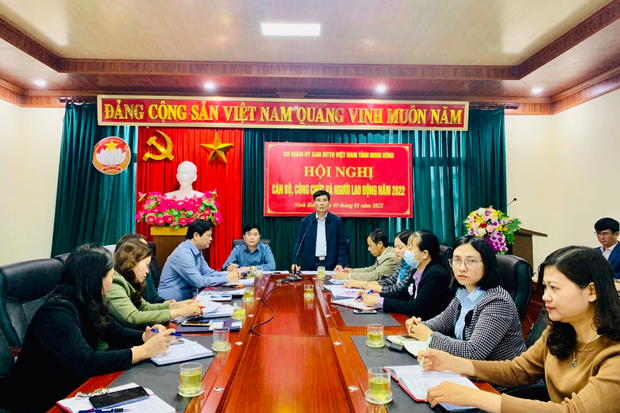 Hội nghị cán bộ, công chức, người lao động cơ quan Ủy ban MTTQ Việt Nam tỉnh năm 2022