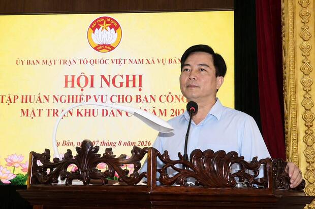 Tập huấn nghiệp vụ cho Ban công tác Mặt trận khu dân cư năm 2026