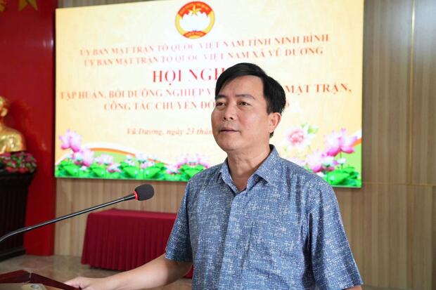 TẬP HUẤN, BỒI DƯỠNG NGHIỆP VỤ CÔNG TÁC MẶT TRẬN, CÔNG TÁC CHUYỂN ĐỔI SỐ NĂM 2026 TẠI XÃ VŨ DƯƠNG